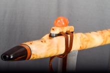 Yellow Cedar Burl Native American Flute, Minor, Mid A-4, #N25A